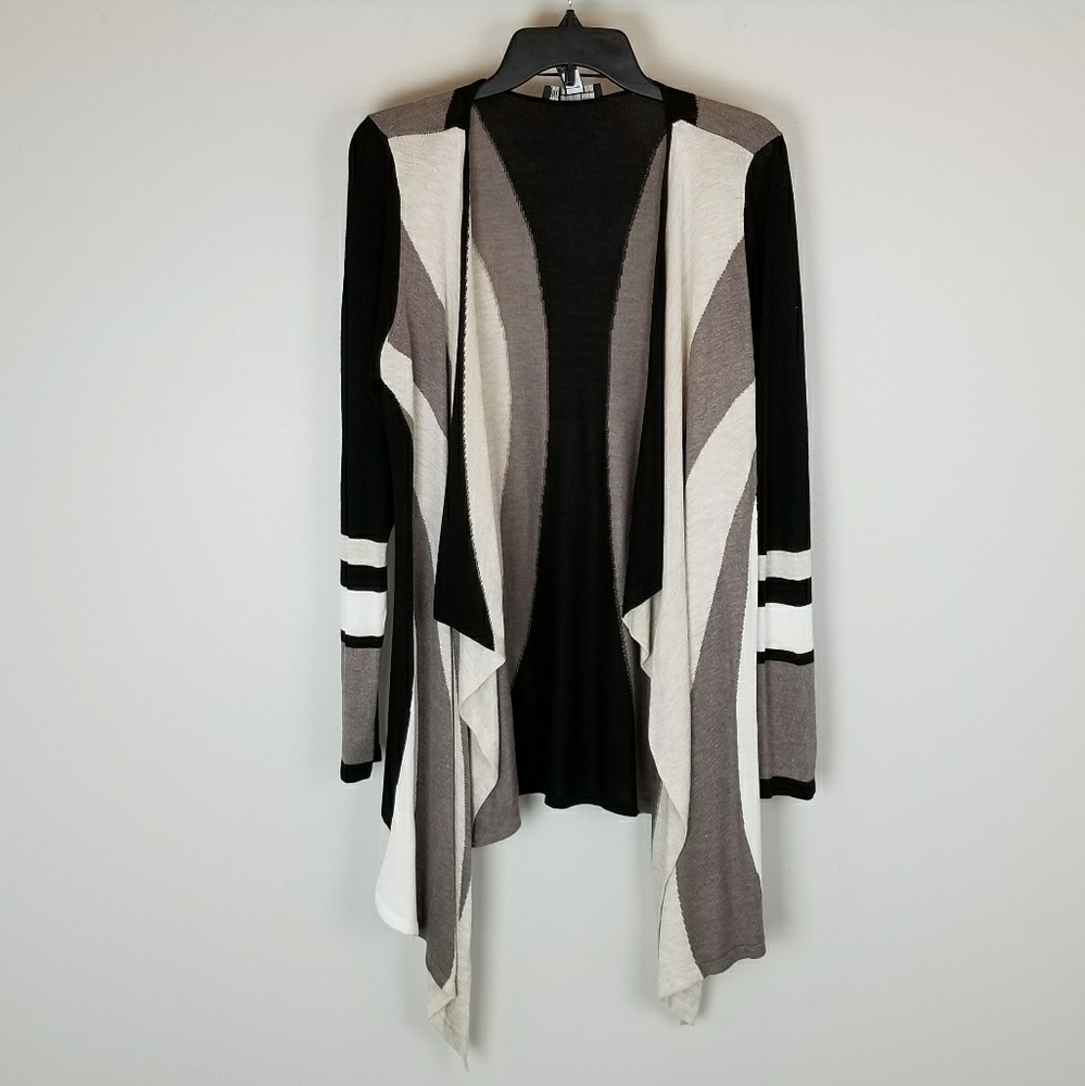 INC Colorblock Waterfall Cardigan